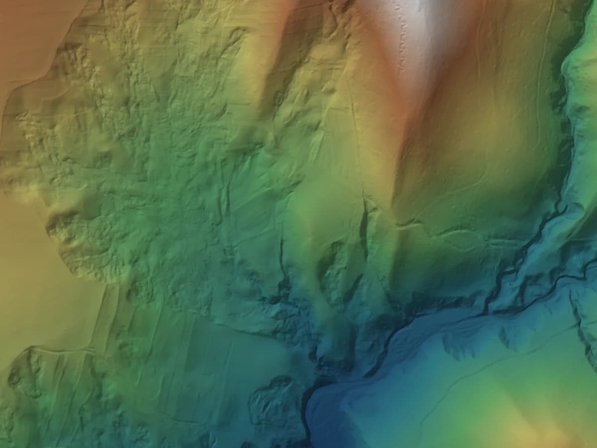 Terrain model (DEM) produced by the pipeline